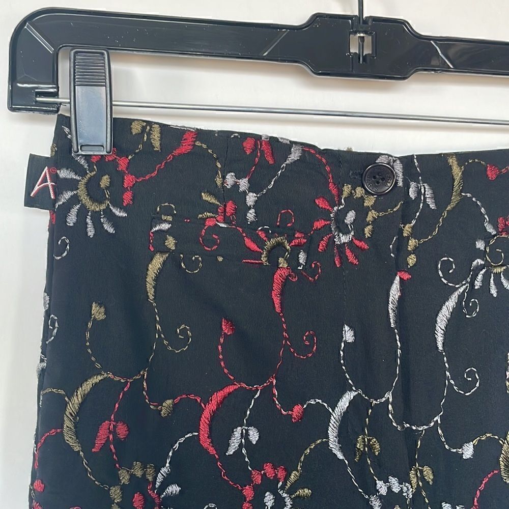 Embroidered Black Vintage Late 90’s Pants